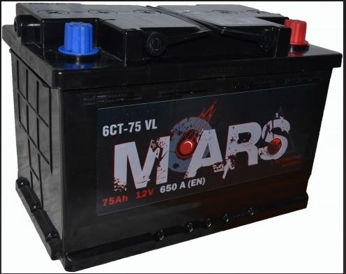 Аккумуляторная батарея MARS  75 обр. низкий LB3 278х175х175