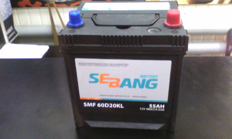 Аккумуляторная батарея SEBANG SMF 55 обр D20 202х175х225 480 Аккумуляторная батарея SEBANG SMF 55 обр D20 202х175х225 480