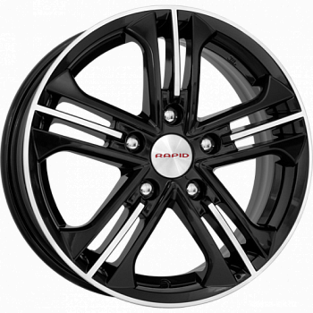 K&K Ttinity 6x15/5x100 D57.1 ET38 алмаз черный