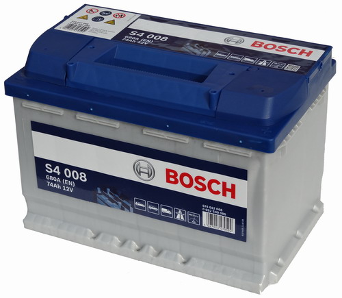 Аккумуляторная батарея BOSCH Silver S4 74 пр 278х175х190 680