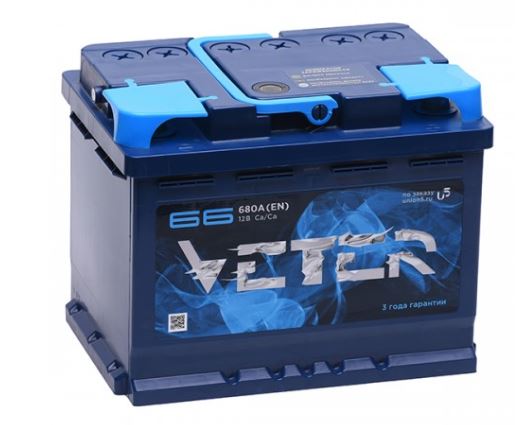 Аккумуляторная батарея VETER 66 обр L2 242x175x190 680 Аккумуляторная батарея VETER 66 обр L2 242x175x190 680