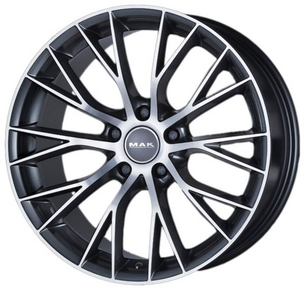 MAK Munchen 9,5x20 5/120 ET44 d-72,6 Gun Met-Mirror Face (F9520MUQM44I3B)