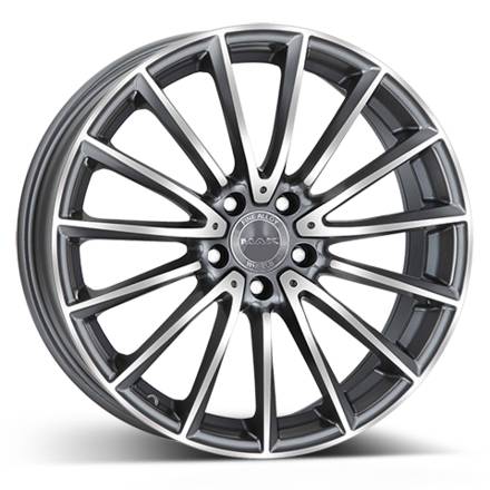 MAK Komet 8,0x18 5/112 ET43 d-66,6 Gun Met-Mirror Face (F8080KMQM43WS3X)